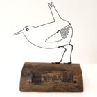 Handmade wire and driftwood sculpture by crafters Wild Grey Art