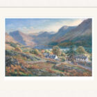 Lake District art by Cumbria artist Graham Twyford. Above the Village - Buttermere features the village looking towards Buttermere fleetwith pike - haystacks - high crag and high stile
