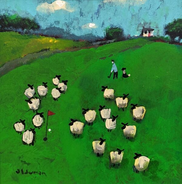 An original acrylic painting by artist David Alderman