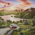 An original oil painting inspired by the Lake District by British artist Caroline Deighton