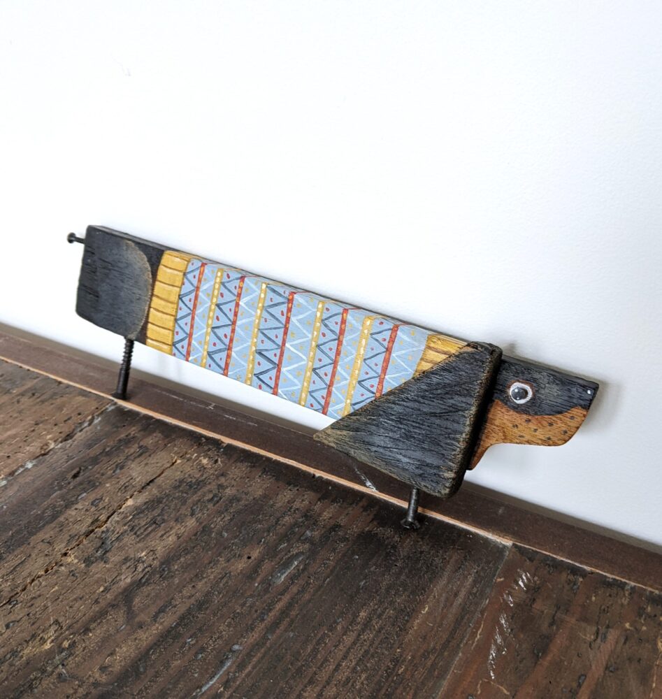 Original handmade wooden artwork by artist Claire Brierley