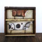 Original 3d artwork by Claire Brierley. Made from found driftwood and painted with acrylic
