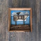Original 3d artwork by Claire Brierley. Made from found driftwood and painted with acrylic
