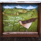 Original 3d artwork by Claire Brierley. Made from found driftwood and painted with acrylic