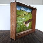 Original 3d artwork by Claire Brierley. Made from found driftwood and painted with acrylic