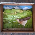 Original 3d artwork by Claire Brierley. Made from found driftwood and painted with acrylic