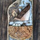 Original 3d artwork by Claire Brierley. Made from found driftwood and painted with acrylic