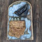 Original 3d artwork by Claire Brierley. Made from found driftwood and painted with acrylic