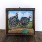 Original 3d artwork by Claire Brierley. Made from found driftwood and painted with acrylic