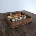 Original 3d artwork by Claire Brierley. Made from found driftwood and painted with acrylic