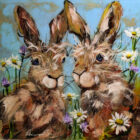 an original mixed media painting by Rozanne Bell