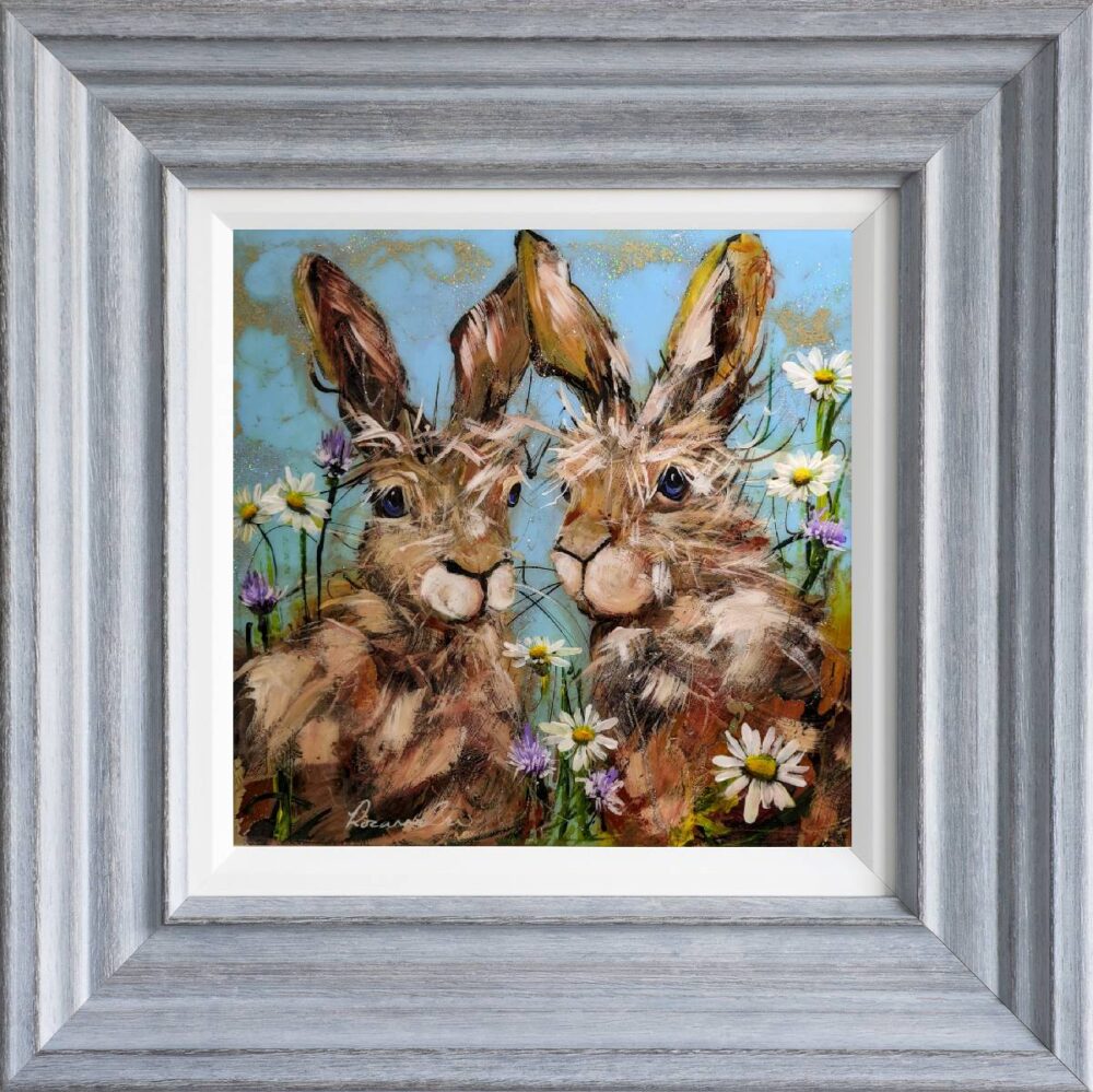 an original mixed media painting by Rozanne Bell