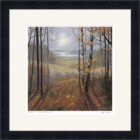 Lake District art framed print Autumn Tints Windermere by local artist Jeff Sudders in a black frame.