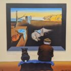Limited Edition Giclee Print on Canvas by Chris Chapman of his original painting Melt in the style of Salvador Dali a continuation of his gallery series