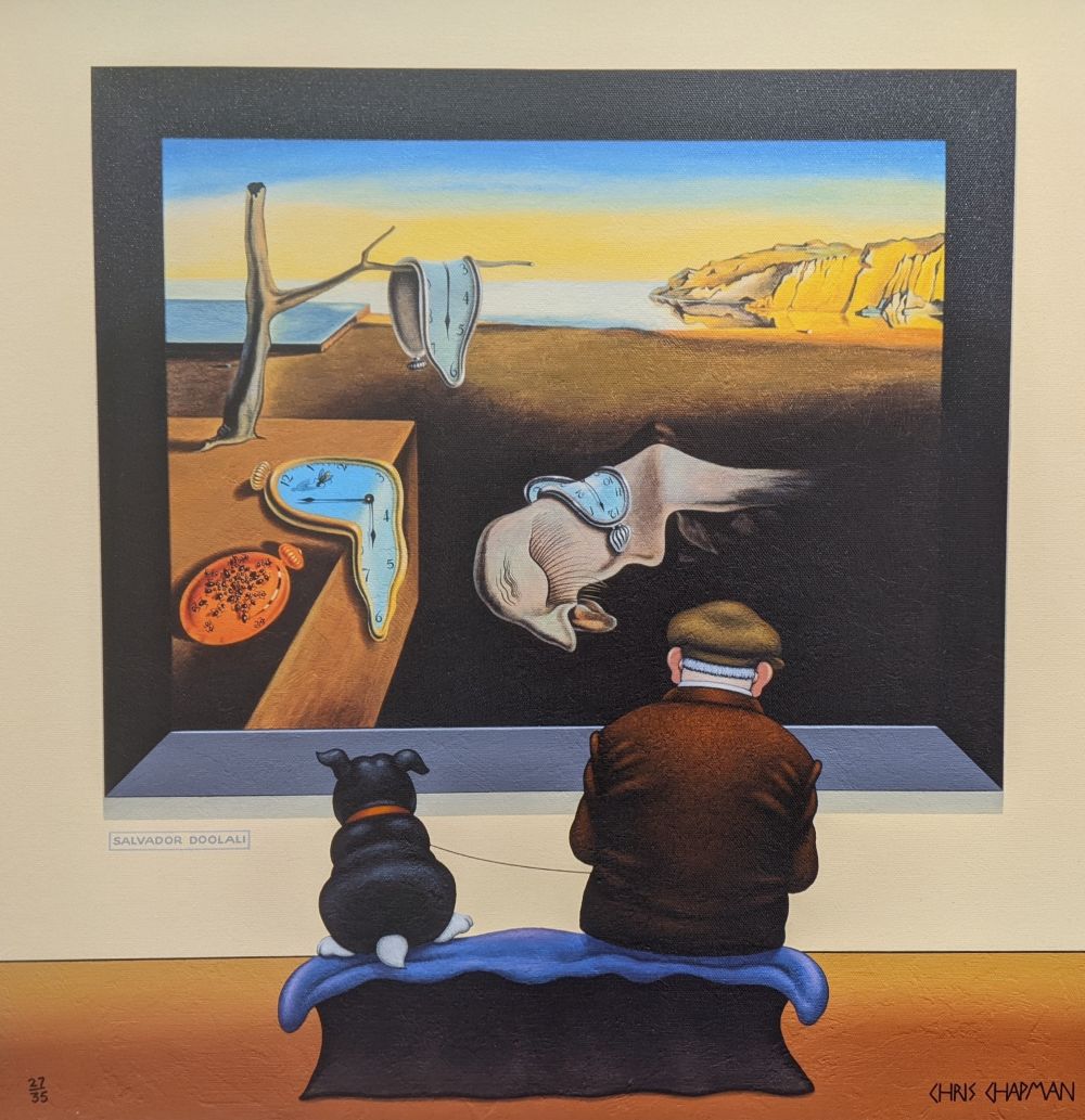 Melt by Chris Chapman Limited Edition Giclee Print on Canvas by Chris Chapman of his original painting Melt in the style of Salvador Dali a continuation of his gallery series