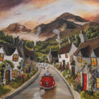 an original oil painting inspired by the Lake District by British artist Caroline Deighton