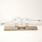Handmade wire and driftwood sculpture by crafters Wild Grey Art