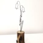 Handmade wire and driftwood sculpture by crafters Wild Grey Art