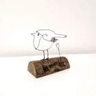 Handmade wire and driftwood sculpture by crafters Wild Grey Art