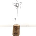 Handmade wire and driftwood sculpture by crafters Wild Grey Art