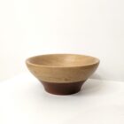 Mahogany and Oak Bowl by carpenter Brian Slater. Handmade by wood turning in Windermere.
