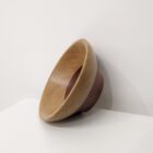 Mahogany and Oak Bowl by carpenter Brian Slater. Handmade by wood turning in Windermere.