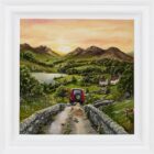 an original acrylic and oil painting by British artist Caroline Deighton inspired by The Lake District.