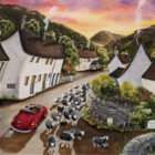an original oil painting inspired by the Lake District by British artist Caroline Deighton