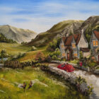 an original oil painting inspired by the Lake District by British artist Caroline Deighton