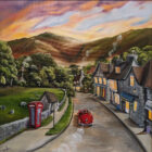 an original oil painting inspired by the Lake District by British artist Caroline Deighton