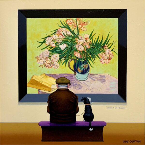 Limited Edition Giclée Print on Canvas by Chris Chapman in the style of Vincent Van Earoff Blooms and Bandage inspired by Vincent Van Gogh's Orleanders