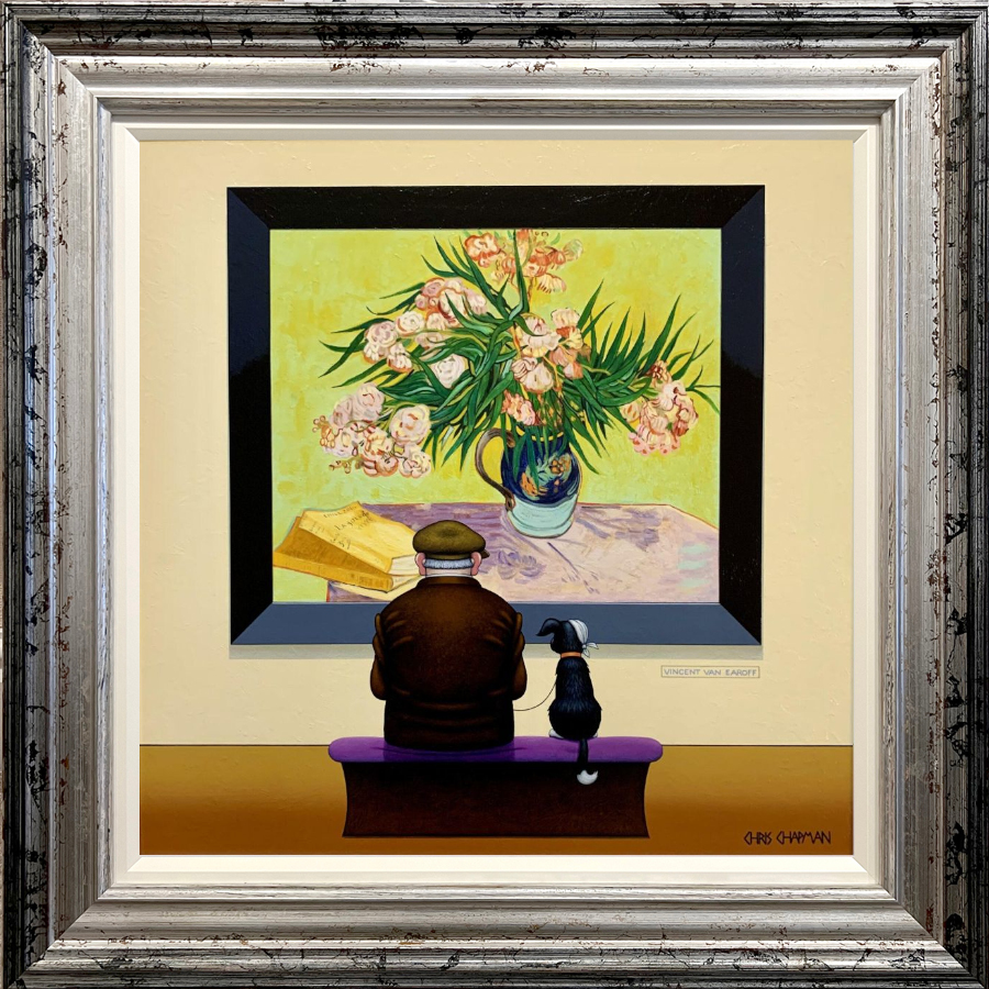 Limited Edition Giclée Print on Canvas by Chris Chapman in the style of Vincent Van Earoff Blooms and Bandage inspired by Vincent Van Gogh's Orleanders