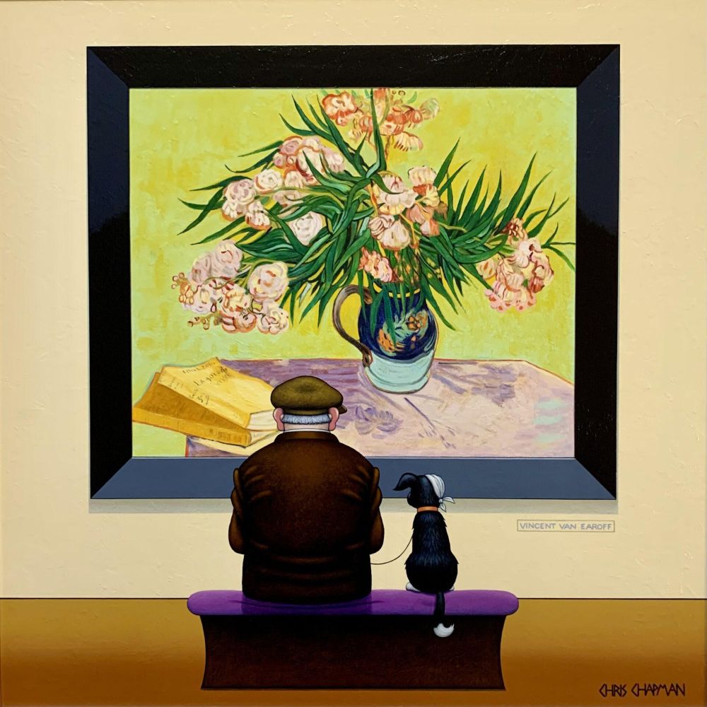 Blooms and Bandage by Chris Chapman Limited Edition Giclée Print on Canvas by Chris Chapman in the style of Vincent Van Earoff Blooms and Bandage inspired by Vincent Van Gogh's Orleanders