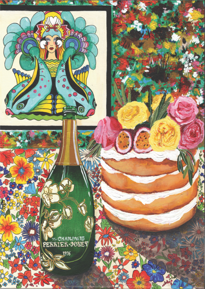 Birthday Celebration by Donna Flowers Dorning An open edition Giclee Print by Donna Flowers Dorning