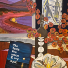 An original still life acrylic painting by Cumbria based artist Donna Flowers Dorning