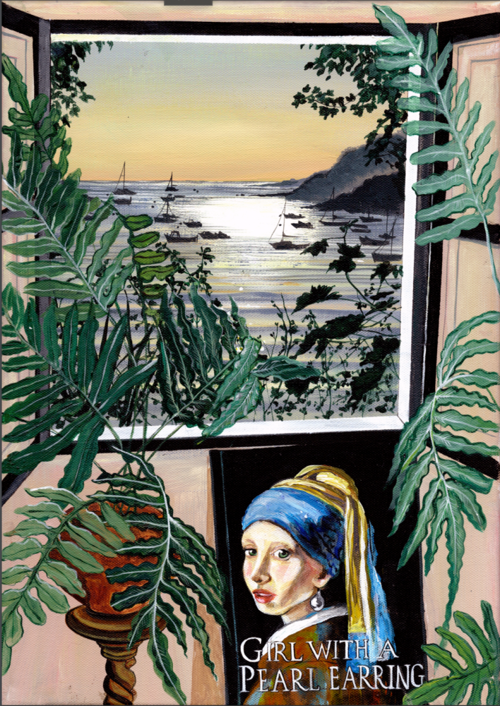 Sennen Sunrise by Donna Flowers Dorning An open edition Giclee Print by Donna Flowers Dorning