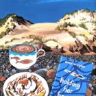 An original still life acrylic painting by Cumbria based artist Donna Flowers Dorning