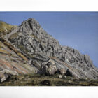 lake district art original oil painting by local artist simon whitfield pike of stickle from mickleden