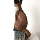 Ceramic Fox sculpture handmade by Gin Durham