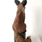 Ceramic Fox sculpture handmade by Gin Durham