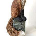 Ceramic Fox sculpture handmade by Gin Durham