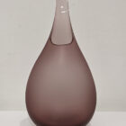 Handmade glass large Pod Vase in Burgundy