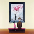 Limited Edition Giclée Print on Canvas by Chris Chapman in the style of Banksy aka Pranksy Pink