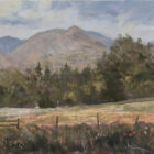 Lake District art original oil painting by Jeff Sudders the mornings walk fairfield horeshoe fell from ambleside