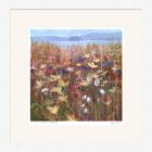 Lake District art framed print Summer in Bloom Windermere by Jeff Sudders in a white frame.