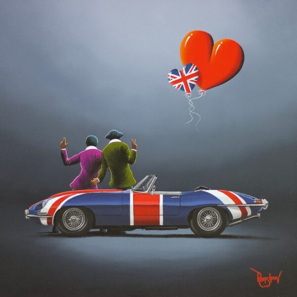 Lake District art by David Renshaw. Limited edition print Groovy Kind of Love Boutique limited edition print inspired by 'Austin Powers' featuring the iconic Jaguar E-Type Roadster. 