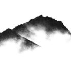 Lake District art. helm crag from grasmere art print by Lake District artist Daniel Cooper. a print of his black and white charcoal sketch of the lion and the lamb fells
