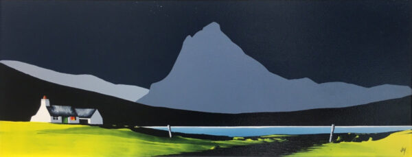 lake district art original acrylic painting by artist jay nottingham Fleetwith pike buttermere in bold contemporary style