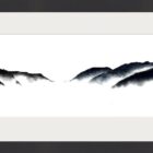 original pyrography charcoal and mixed media painting by lake district artist Daniel cooper featuring Helm Crag Seat Sandal and Great Rigg from Grasmere Cumbria