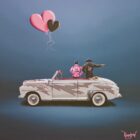 Lake District art by David Renshaw Go Greased Lightnin Boutique limited edition print inspired by 'Grease' featuring the iconic 1948 Ford Deluxe convertible